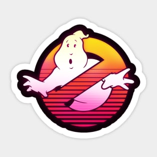 Retro 80's GhostBusters Sticker